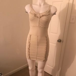 💖Beige bodycon dress